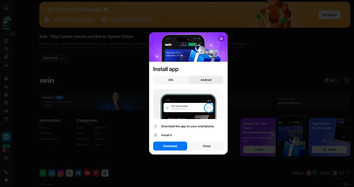 Play Anywhere: The 1Win Mobile Experience